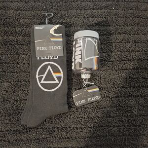 Pink Floyd Black Socks with Rainbow Accent